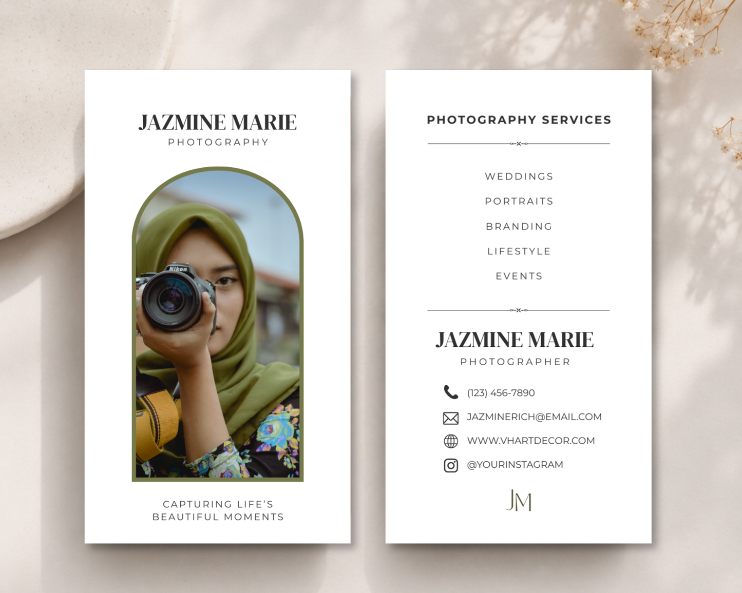 Photography Business Card | Canva Template