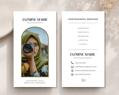 Photography Business Card | Canva Template