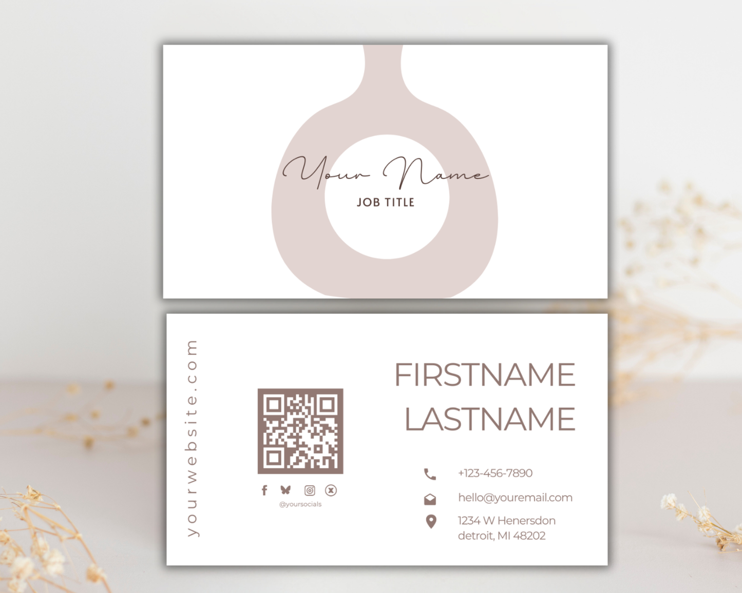 Modern Business Card | Canva Template