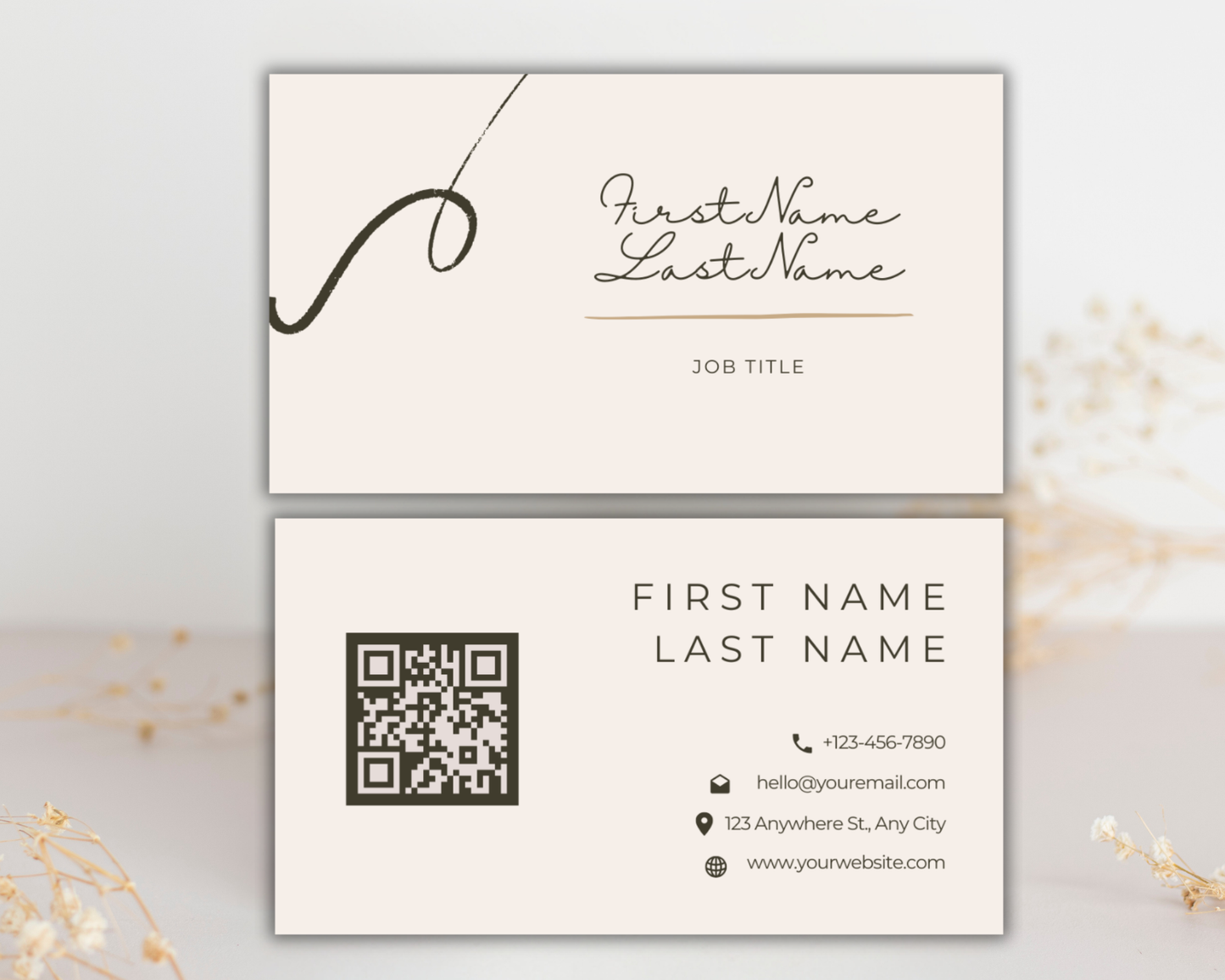Minimalist Business Card | Canva Template