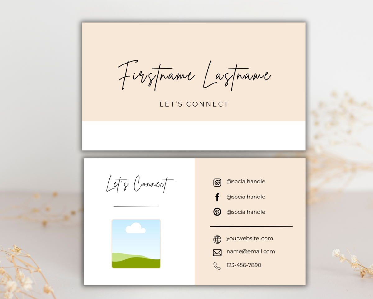 Connect Business Card | Canva Template