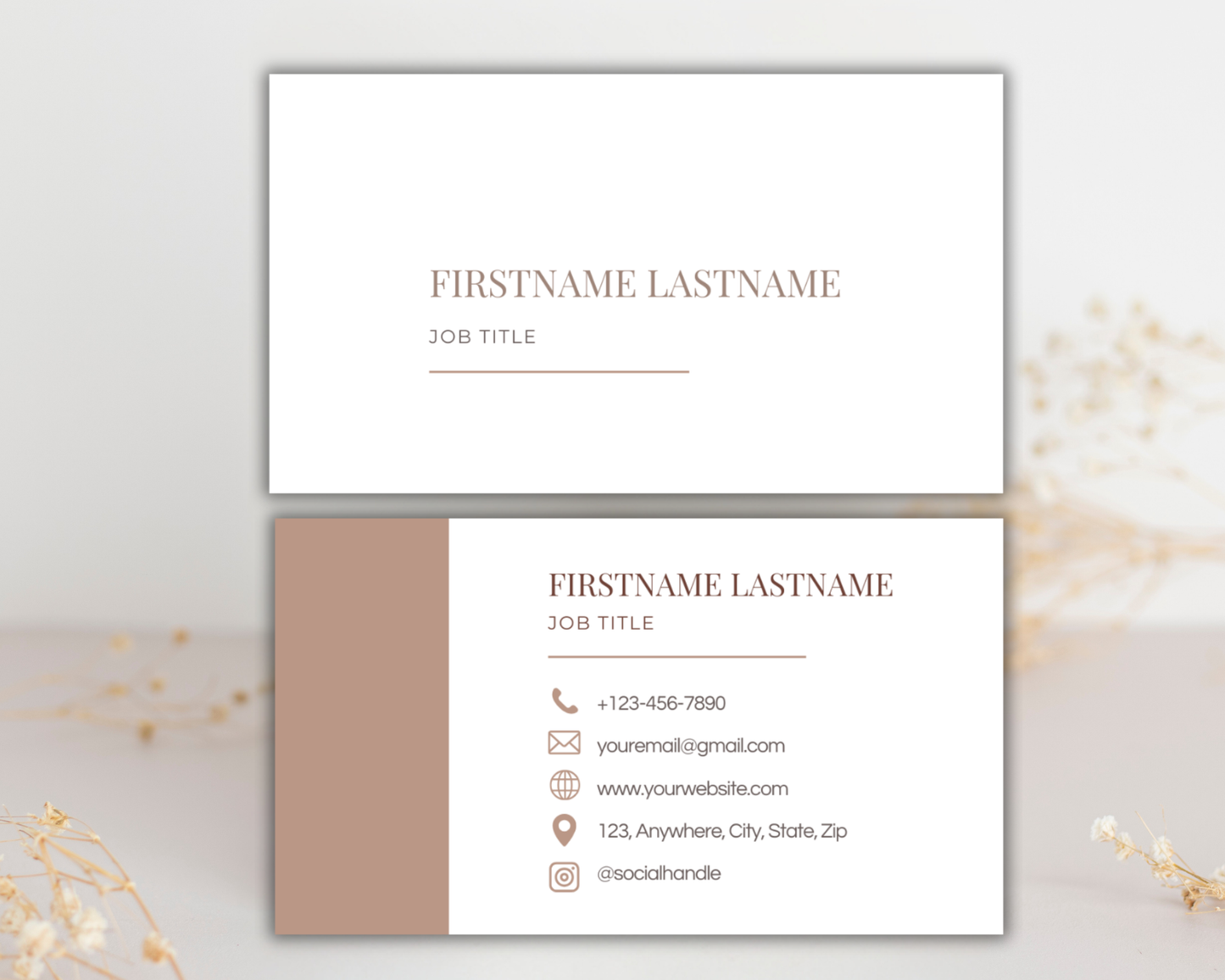 Minimal Business Card | Canva Template