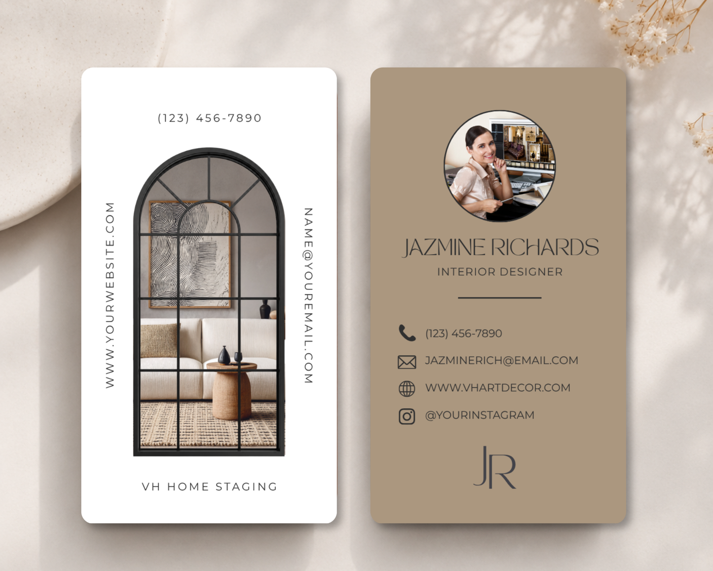 Interior Designer Business Card | Canva Template