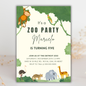 Zoo Birthday Invite | Canva Template