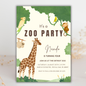 Canva Jungle Birthday Invitation Template | Editable Instant Download | Printable Safari Party Invite