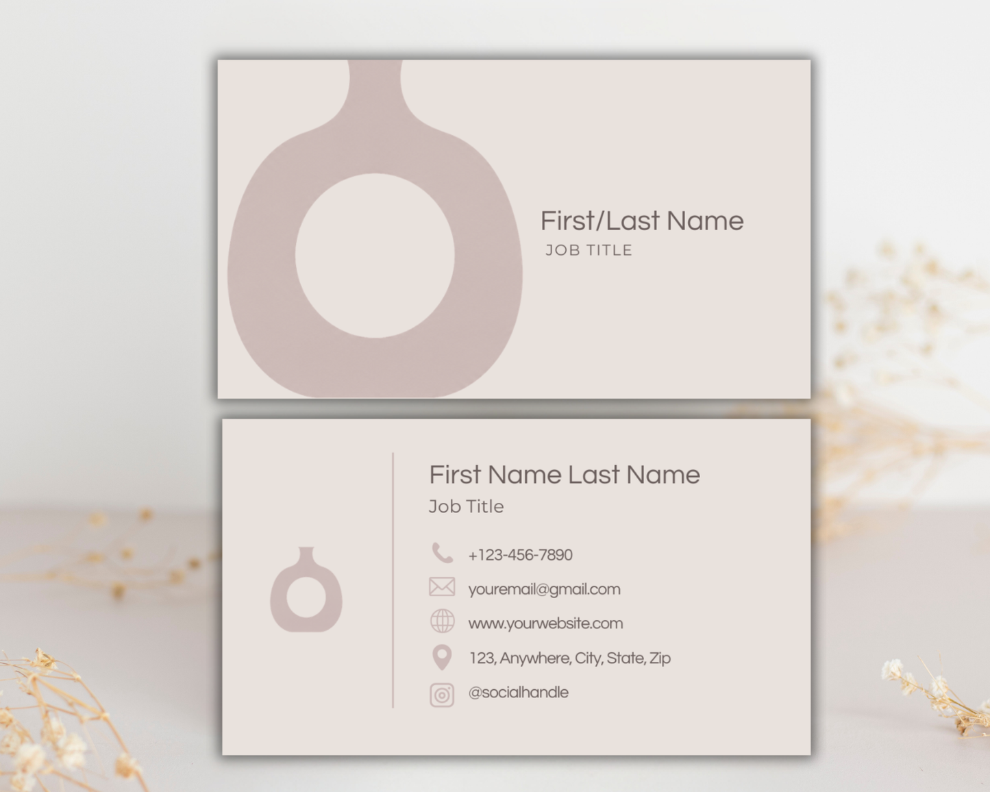 Minimal Business Card | Canva Template