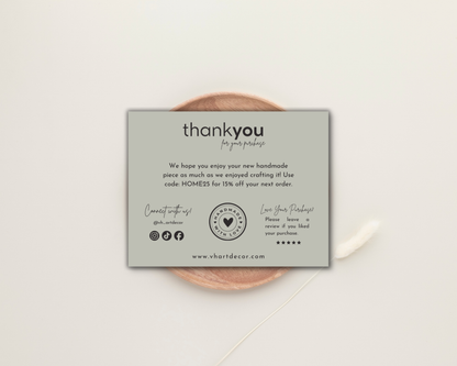 Small Business Thank You Card | Editable in Canva