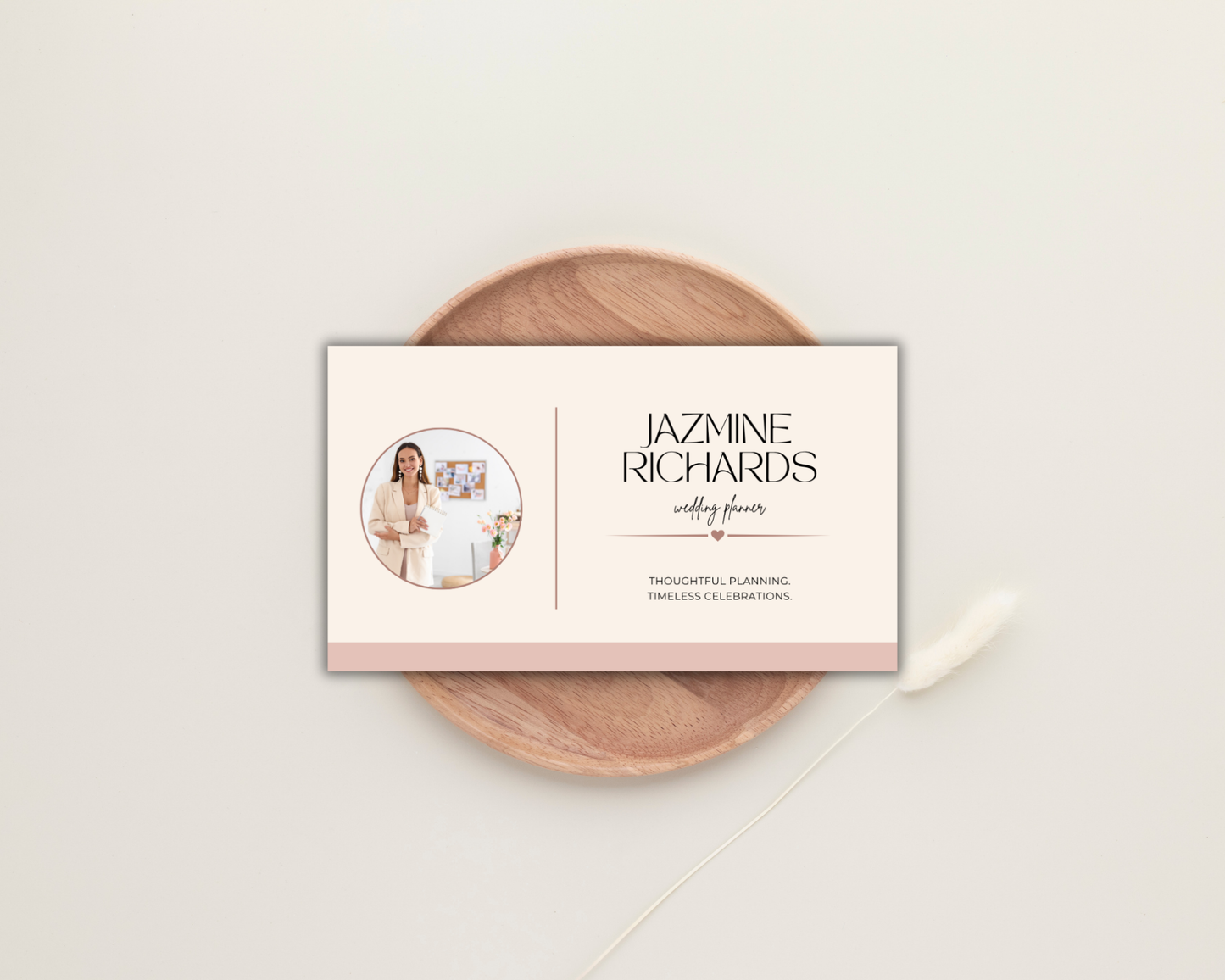 Wedding Planner Business Card | Canva Template