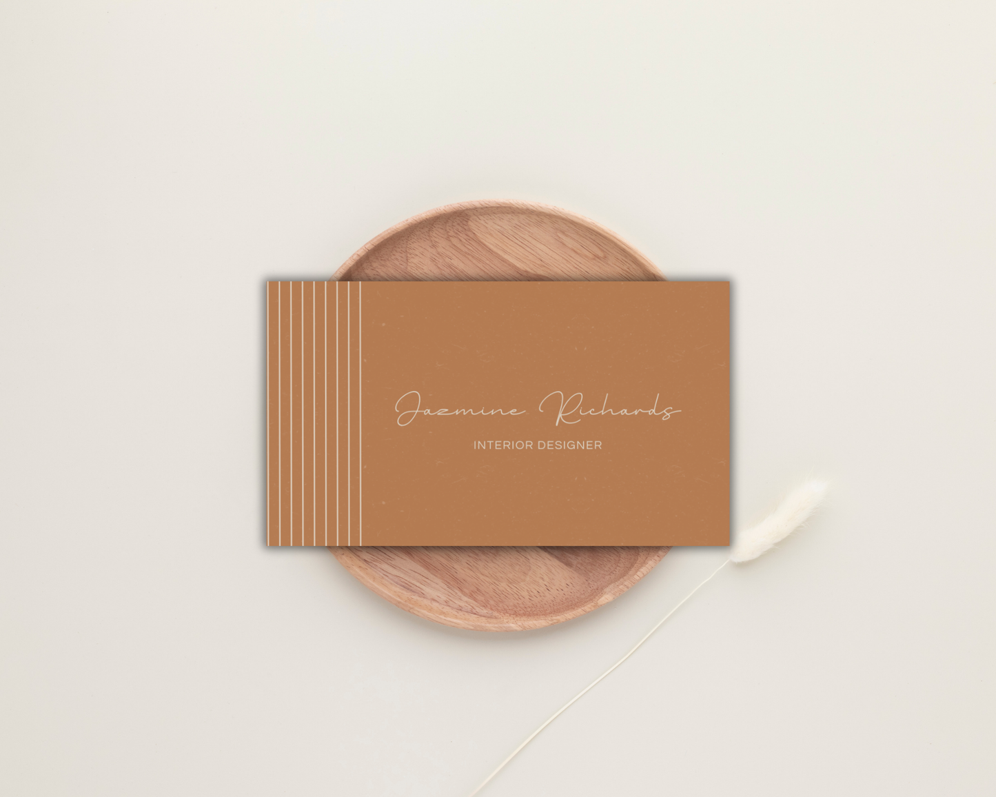 Terracotta Minimalist Business Card | Canva Template