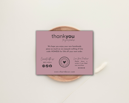Small Business Thank You Card | Editable in Canva