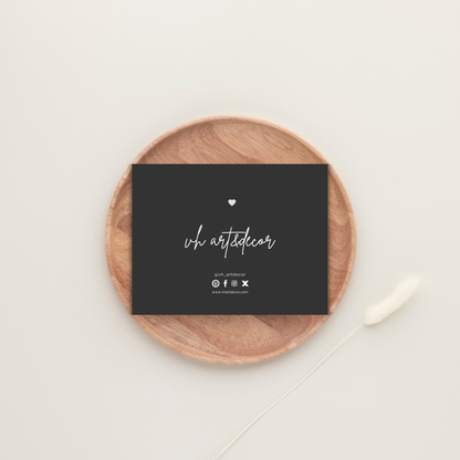 Jesmonite Care Card | Canva Template