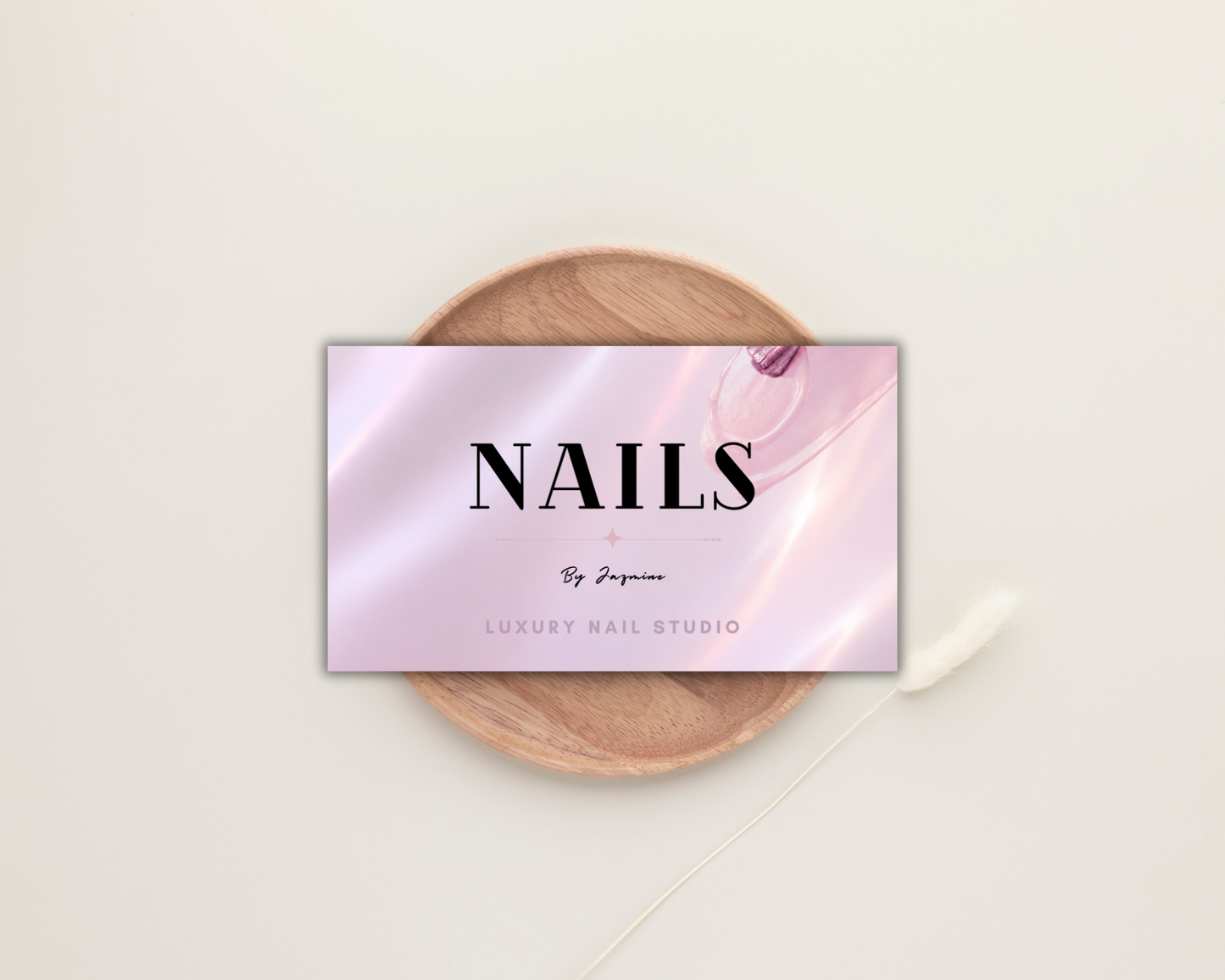 Nail Business Card Template | Editable Canva Business Card