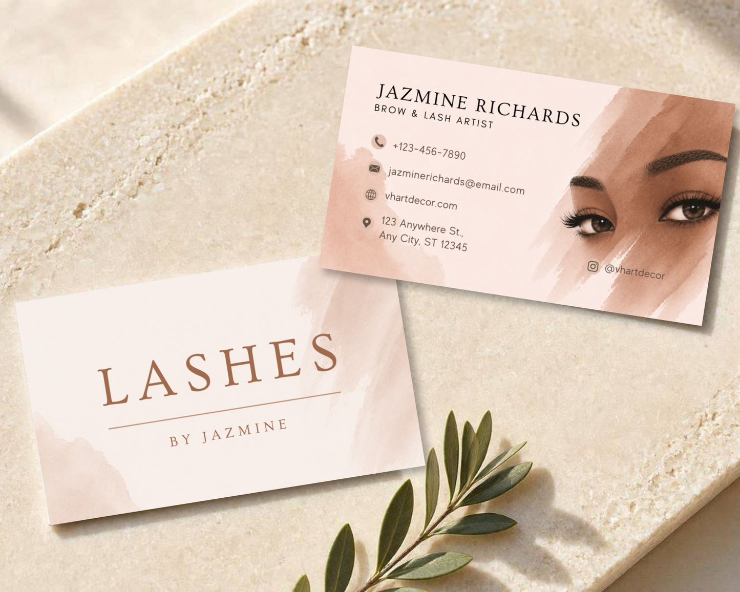 Lash Artist Business Card | Canva Template