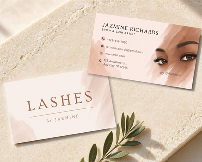 Lash Artist Business Card | Canva Template
