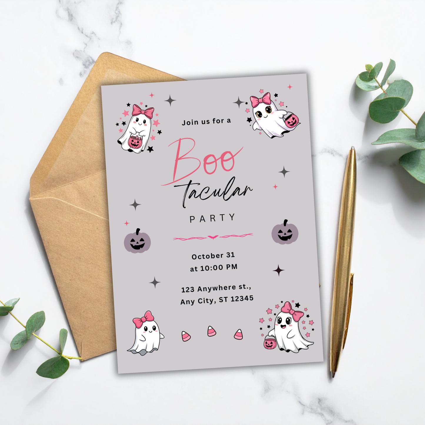 Halloween Party  Invite | Canva Template