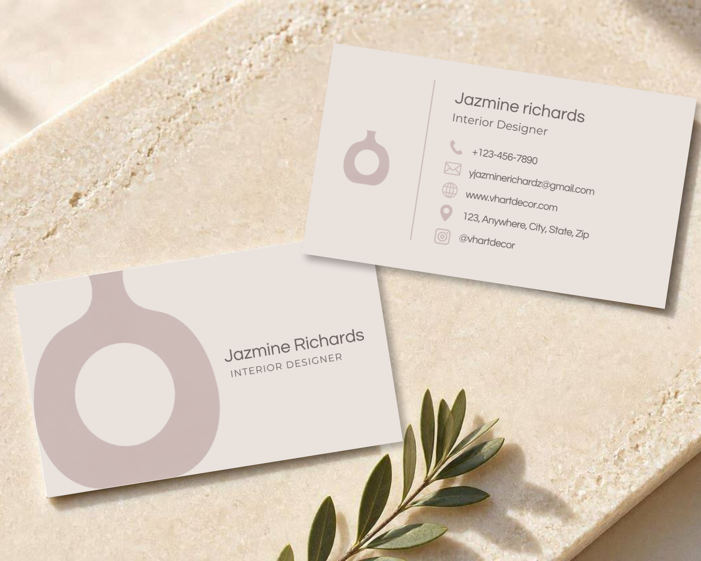 Minimal Business Card | Canva Template