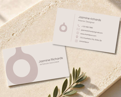 Minimal Business Card | Canva Template