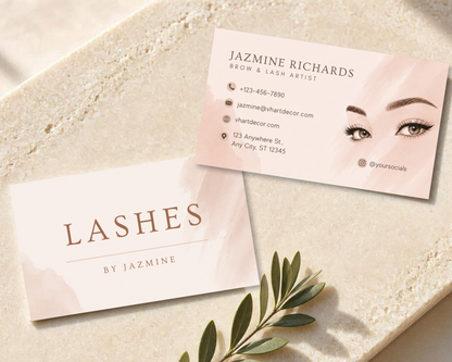 Lash Artist Business Card | Canva Template