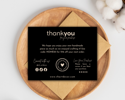Small Business Thank You Card | Editable in Canva