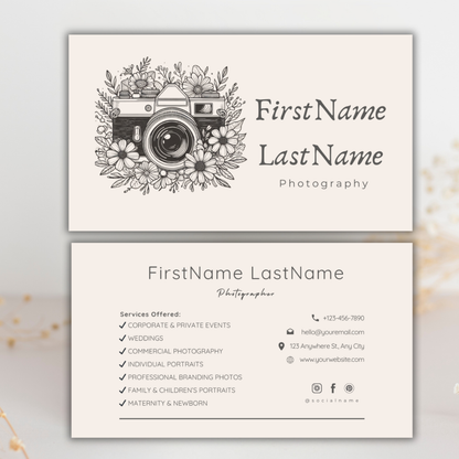 Vintage Photography Template | Canva Template