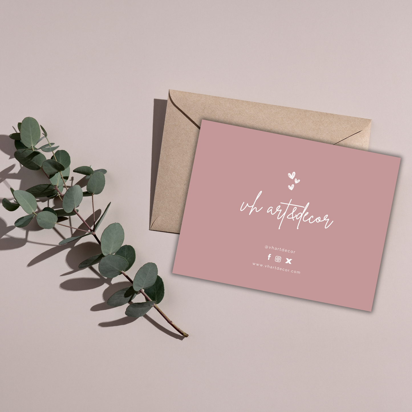 Jesmonite Care Card | Canva Template