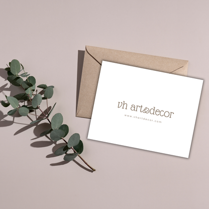 Jesmonite Care Card | Canva Template