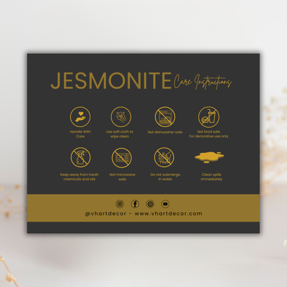 Jesmonite Care Card | Canva Template