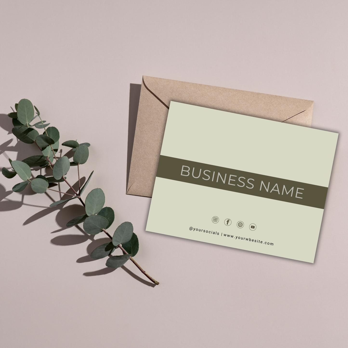 Jesmonite Care Card | Canva Template