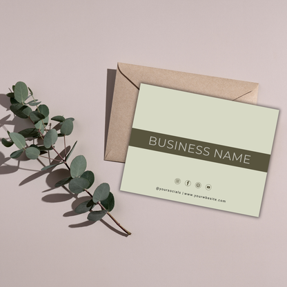 Jesmonite Care Card | Canva Template