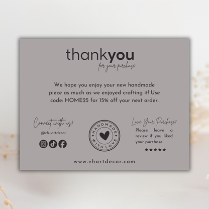 Small Business Thank You Card | Editable in Canva