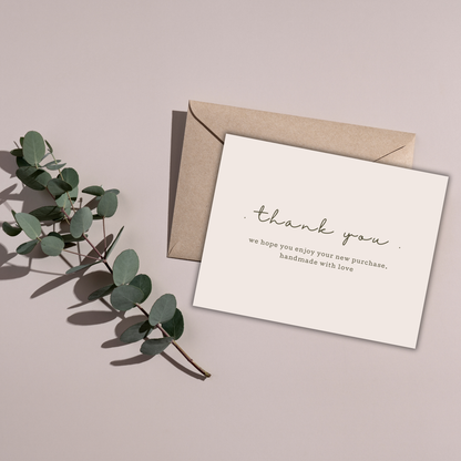 Jesmonite Care Card | Canva Template