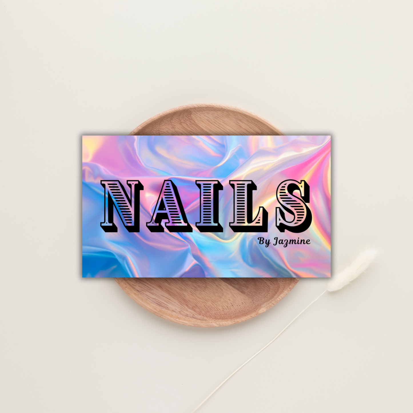 Nail Business Card Template | Editable Canva Business Card