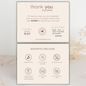 Jesmonite Care Card | Canva Template