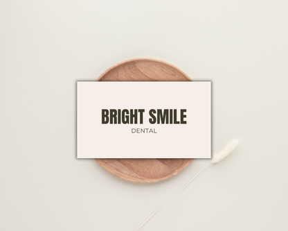 Dental Business Card | Canva Template