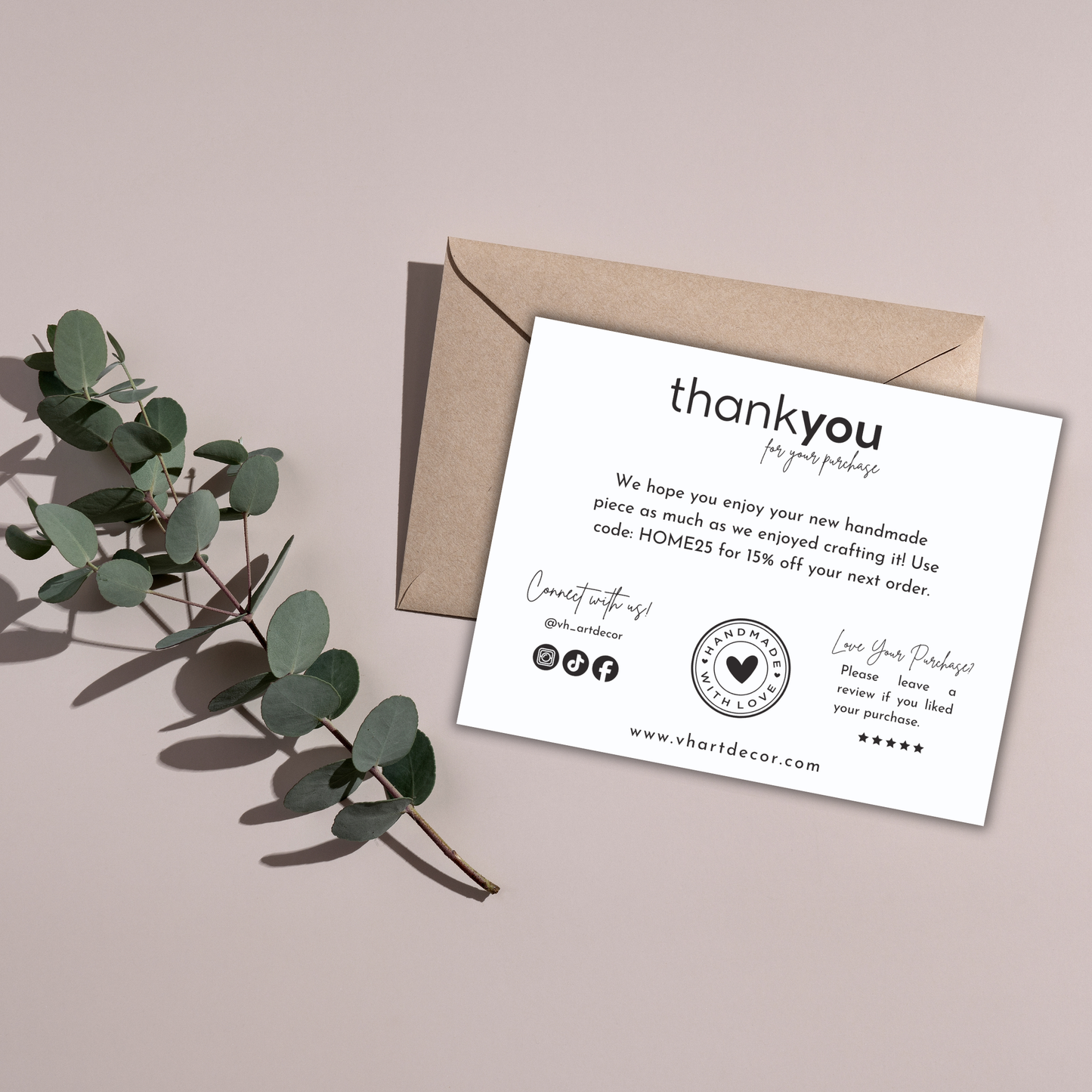 Small Business Thank You Card | Editable in Canva