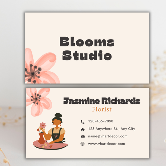 Florist Business Card | Canva Template