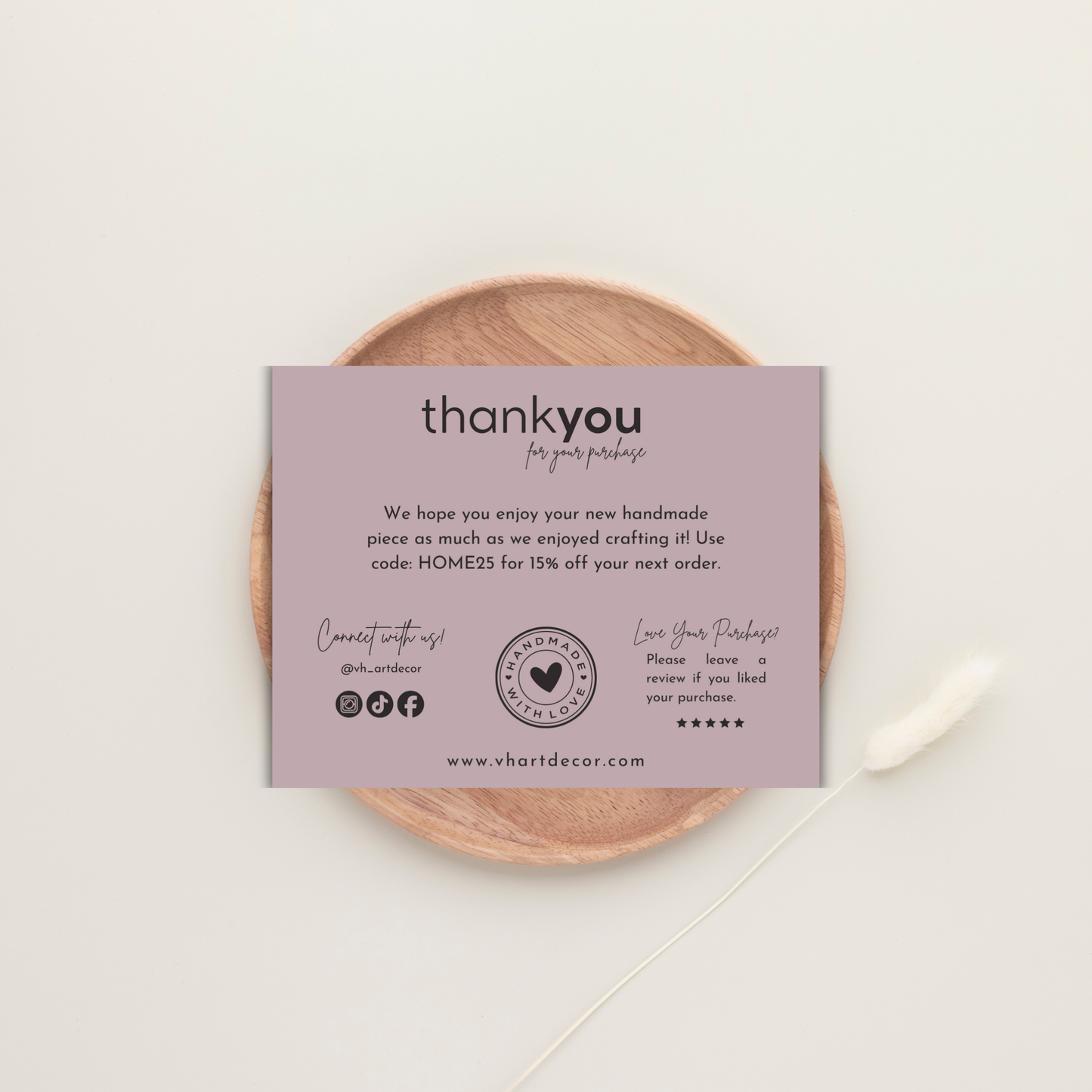 Small Business Thank You Card | Editable in Canva