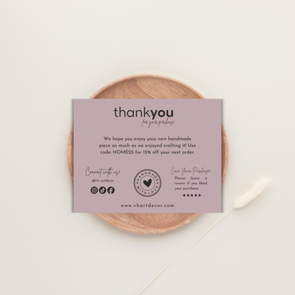 Small Business Thank You Card | Editable in Canva