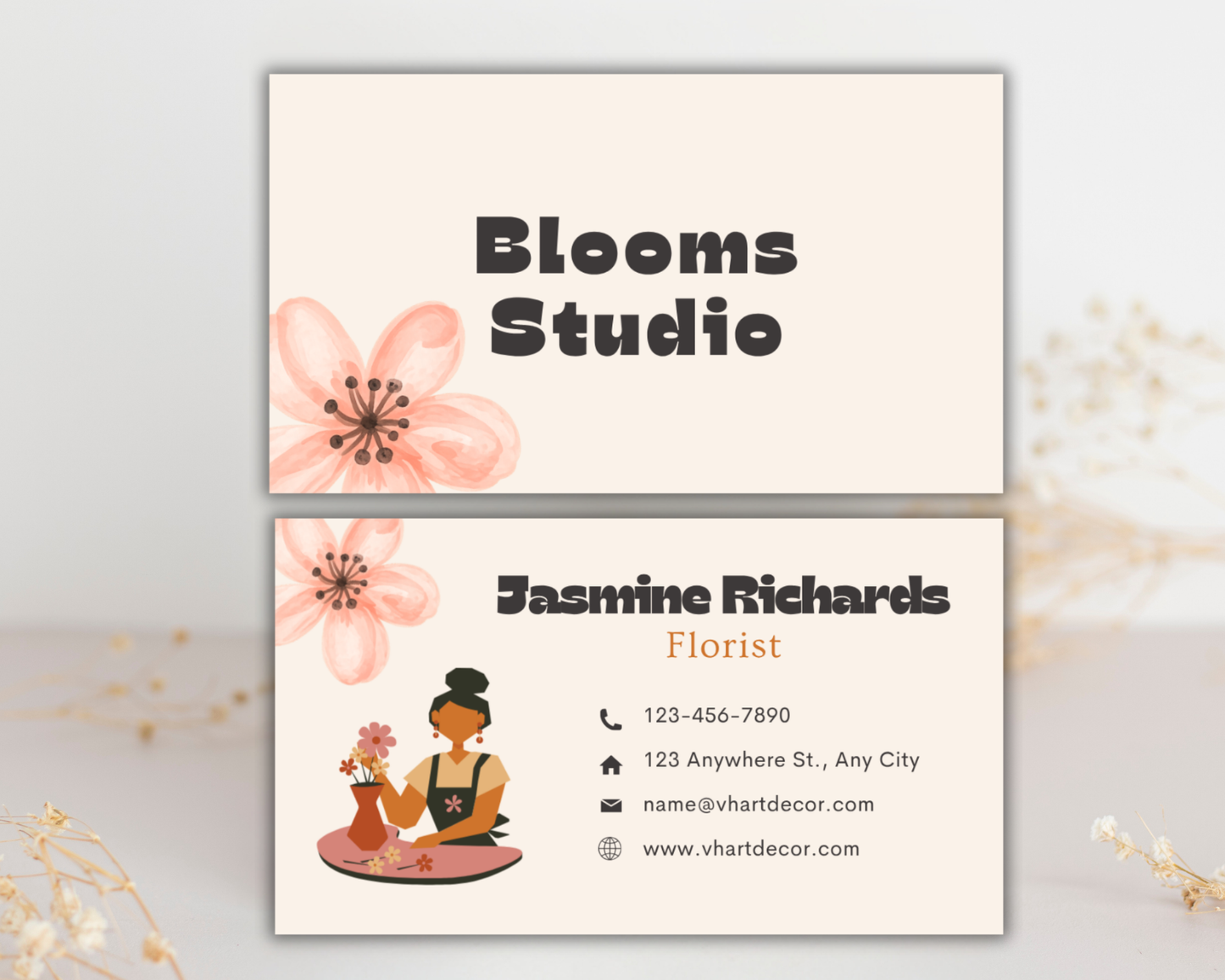 Florist Business Card | Canva Template