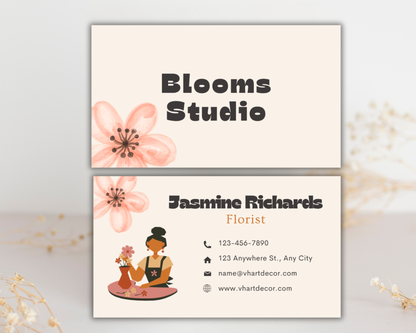 Florist Business Card | Canva Template