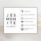 Jesmonite Care Card | Canva Template