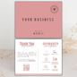 Jesmonite Care Card | Canva Template