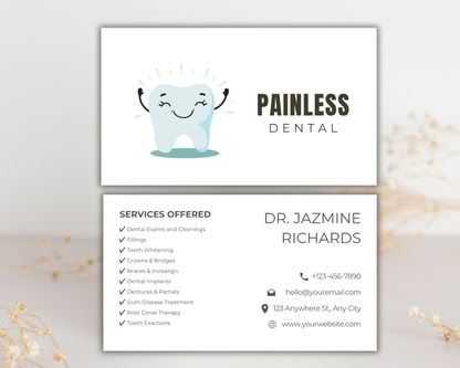 Dental Business Card | Canva Template