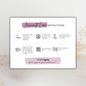 Jesmonite Care Card | Canva Template