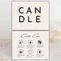 Candle Care Card | Canva Template