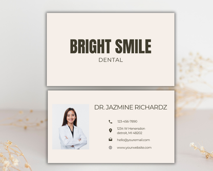 Dental Business Card | Canva Template