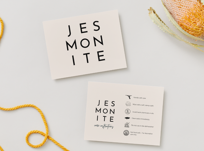 Jesmonite Care Card | Care Card Template | Jesmonite Instructions