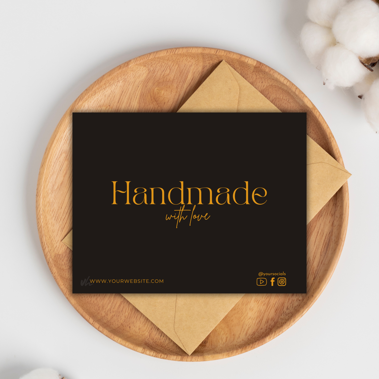 Candle Care Card | Canva Template