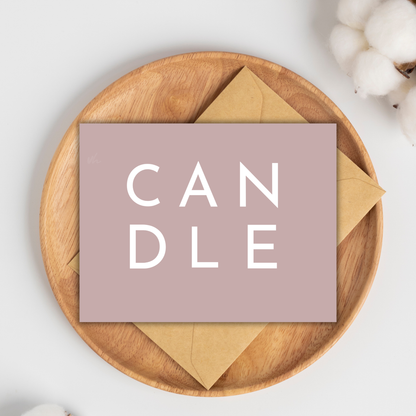 Candle Care Card | Canva Template