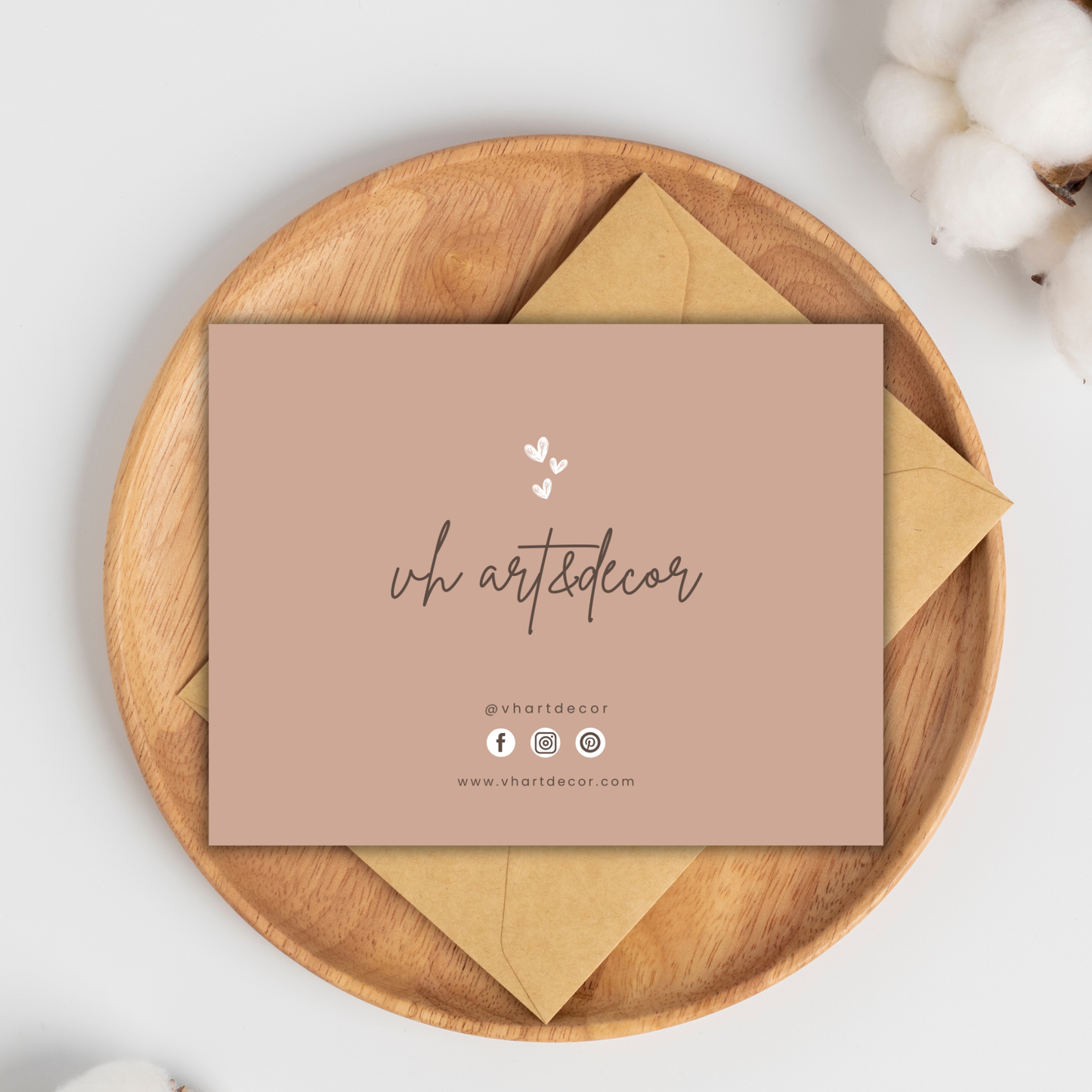 Jesmonite Care Card | Canva Template